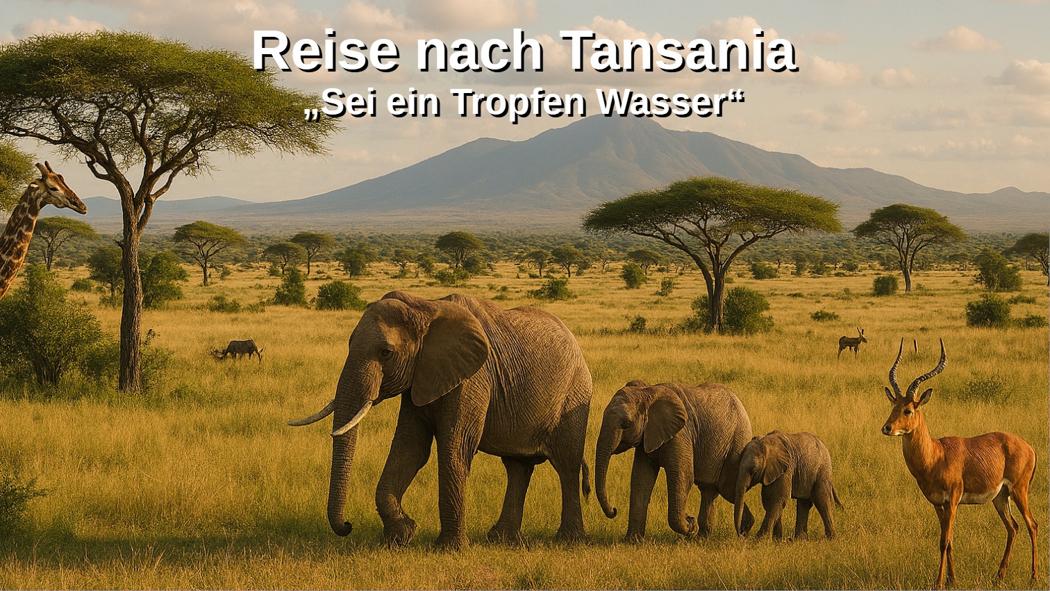 Sei dabei: Tansania-Reise in den Pfingstferien