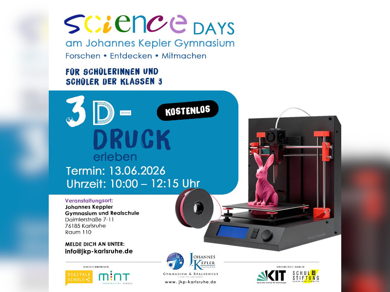 3D-Druck - hautnah erleben!